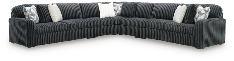 Midnight-Madness Sectional - Gunmetal
