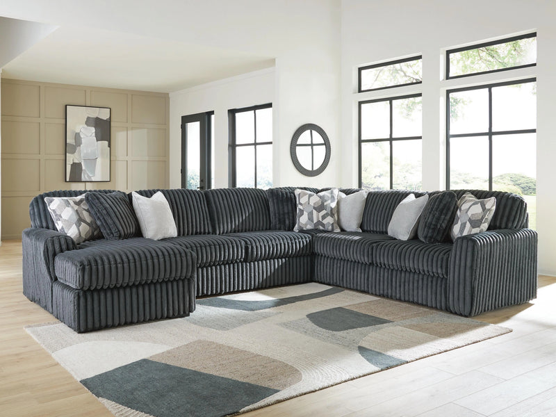 Midnight-Madness Sectional with Chaise