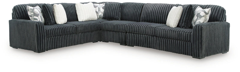 Midnight-Madness Sectional - Gunmetal