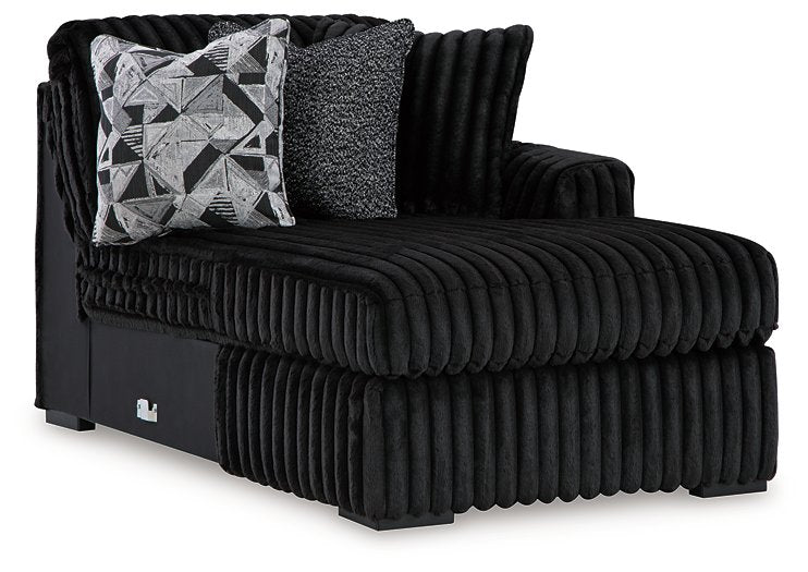 Dark Knight Sectional with Chaise