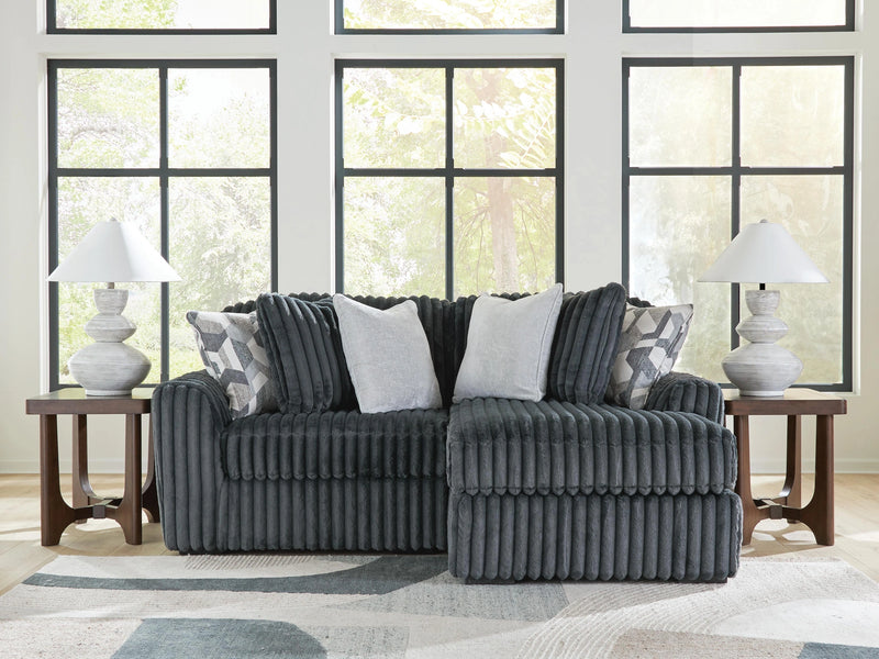 Midnight-Madness Sectional with Chaise
